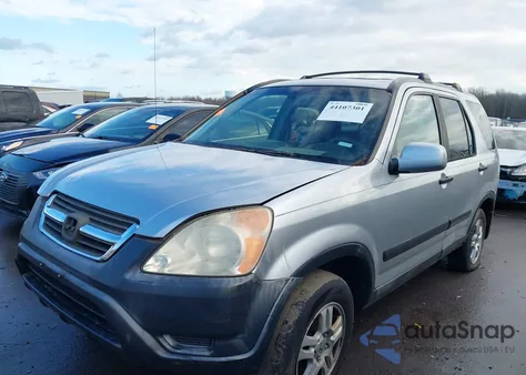 2002 Honda Cr-V Ex из США, поврежденный, VIN JHLRD78852C009215